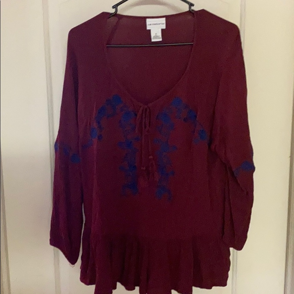 Red and blue top